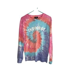 Long Sleeve Tie Dye Oversized Tie Dye indoorsy crew neck